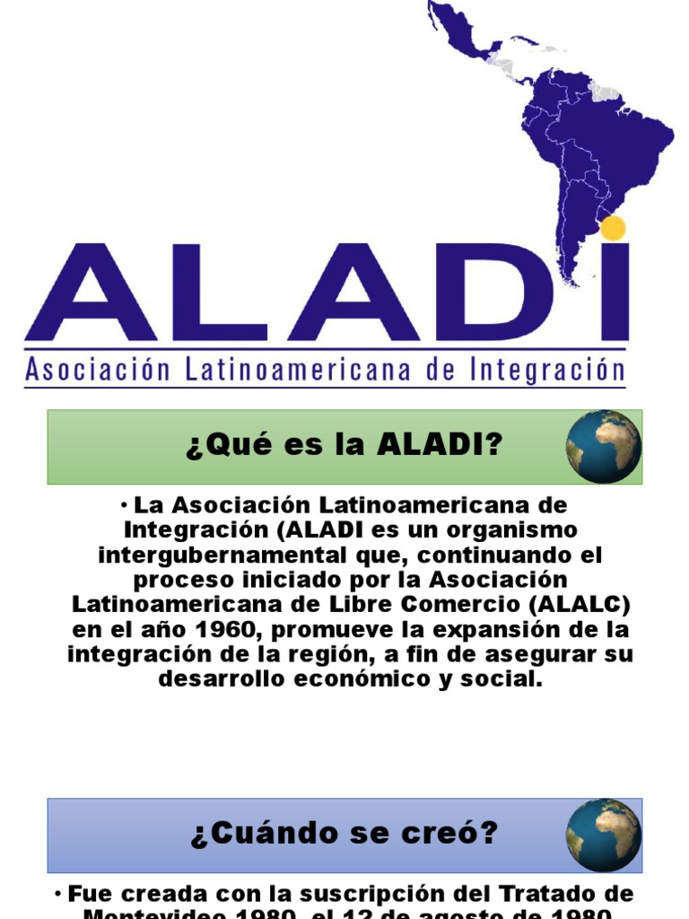 ¿Qué es la ALADI y sus países miembros? | PDF | Finanzas y dinero ...