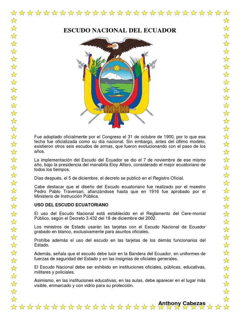 Escudo Nacional Del Ecuador