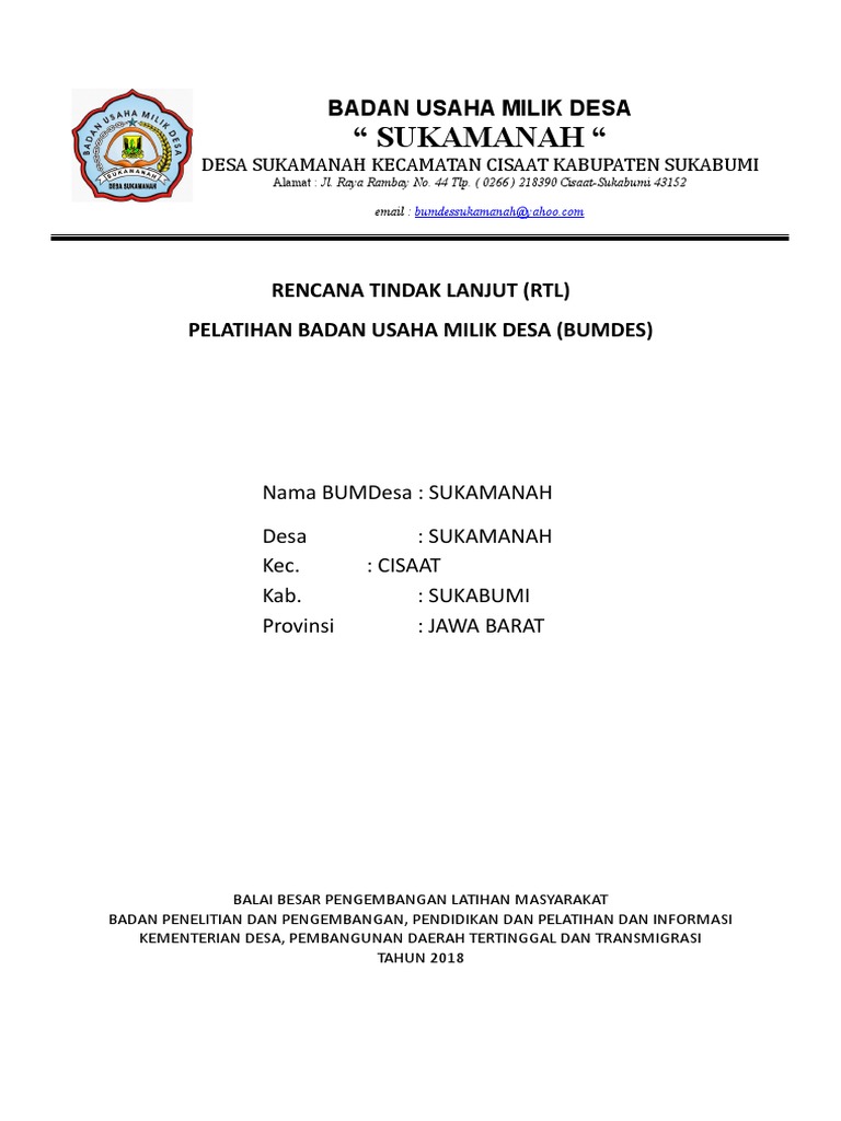 R K T L Bumdes Terbaru