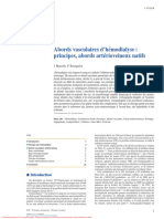 Abords Vasculaires D'hémodialyse - Principes, Abords Artérioveineux Natifs