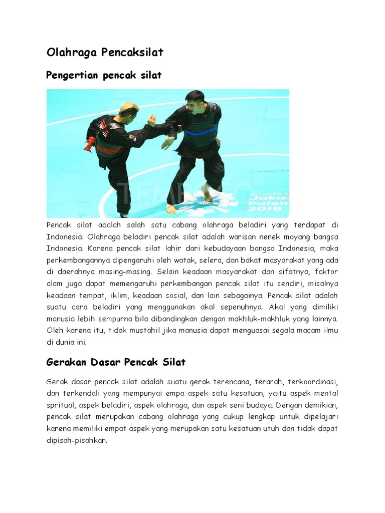 Kliping Olahraga Pencaksilat