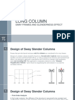 Long Column: Sway Frames and Slenderness Effect