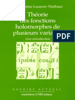 C. Laurent-Thiébaut-Théorie Des Fonctions Holomorphes de Plusieurs Variables. Une Introduction-EDP Sciences (1997)