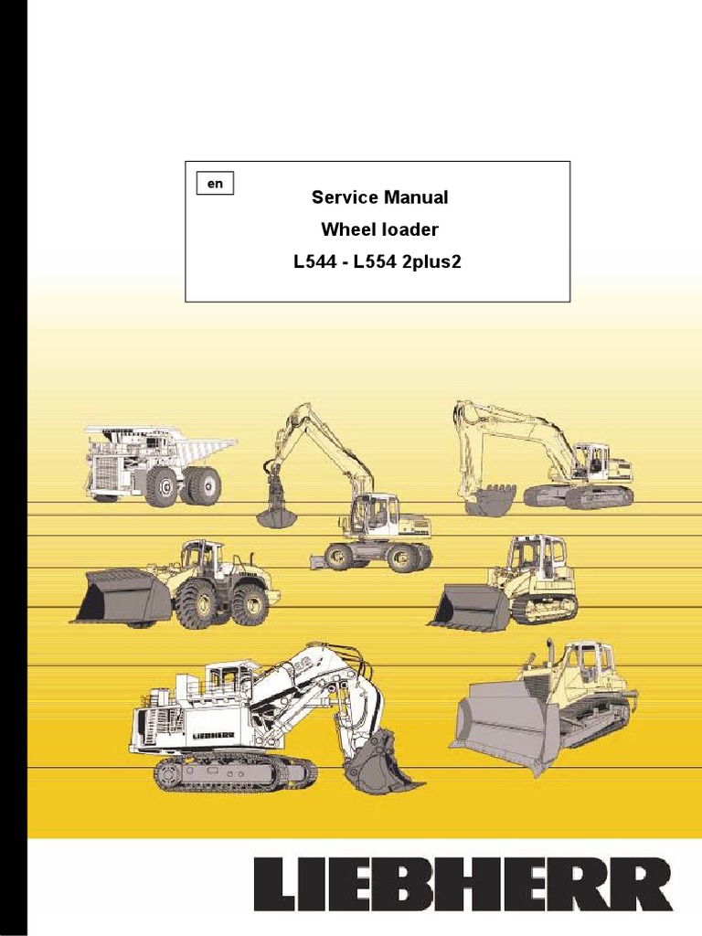 Liebherr L544-443 Wheel Loader Service Repair Manual SN 6190