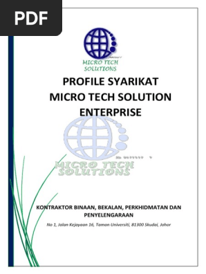 Profile Syarikat Micro Tech2 (Baru Punyee A)  PDF