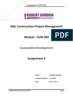 MSC Construction Project Management: Sustainable Development