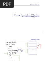 Average-Case Analysis of Algorithms + Randomized Algorithms