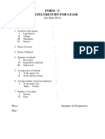 Form - C Quartelyreturn For Lease: (See Rule 28 (3) )