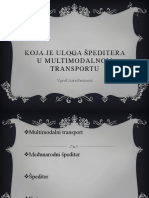 Koja Je Uloga Špeditera U Multimodalnom Transportu