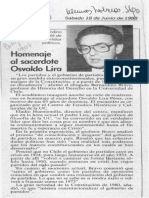 Homenaje Al Sacerdote Osvaldo Lira