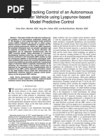 Trajectory Tracking Control of An Autonomous Underwater Vehicle Using Lyapunov-Based Model Predictive Control