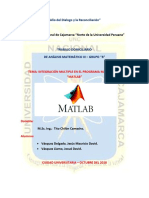 Análisis Matemático III. Integración múltiple en Matlab