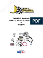 Owner'S Manual JEEP CJ 5 & CJ 6 1954-1964 & Willys