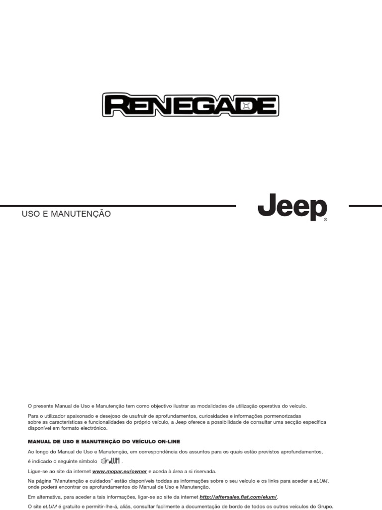 Manual Jeep Renegade 2016