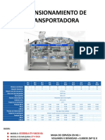 Dimensionamiento de Transportadora