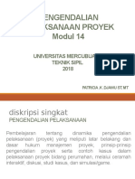 Modul Perencanaan Dan Pengendalian Proyek Modul 14