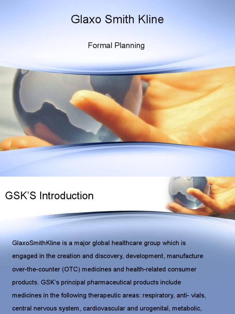 Glaxo Smith Kline Presentation | PDF | Glaxo Smith Kline | Business