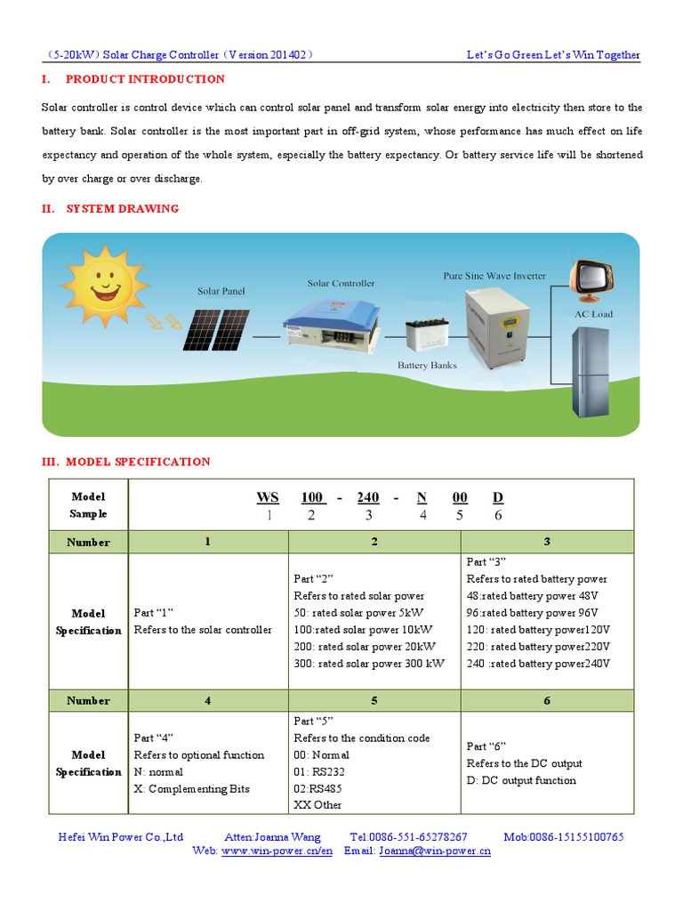 (5-30kW) Solar Charge Controller PDF | PDF | Solar Power | Humidity