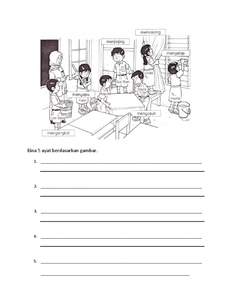 Bina 5 Ayat Berdasarkan Gambar Pdf