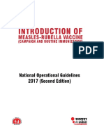 Measles Rubella Vaccine Operational Guidelines