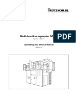 Multi-Function Separator SP-MF: Operating and Service Manual
