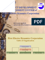 Product Development Management System of First Electro Dynamics Corporation