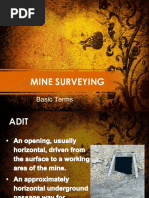Underground Mining Terminology Guide | PDF | Economic Geology | Mining