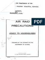 Air Raid Precautions - Advice to Householders