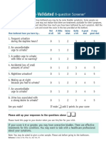 Validated: Overactive Bladder-8-Question Screener