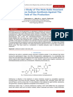 The Influence Study of The Mole Ratio Reactant in Ceftriaxone Sodium Synthesis Against The Yield of The Production