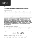 2.7 Correlation Coefficient and Bivariate Normal Distribution