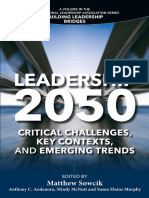 Leadership 2050 Critical Challenges, Key Contexts, and Emerging Trends