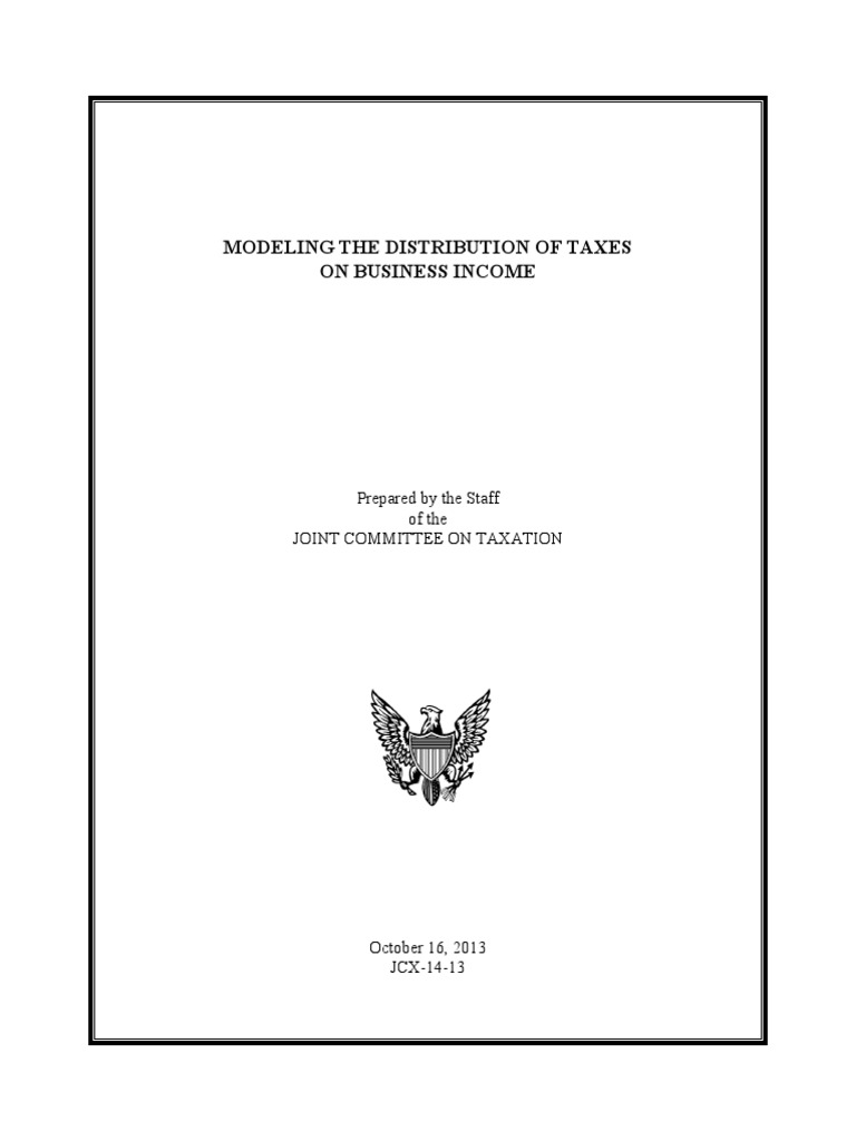 Business Income Tax Distribution Model | PDF | Corporate Tax | Labour ...