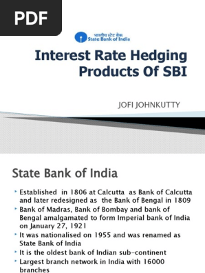 Interest Rate Hedging Products of SBI