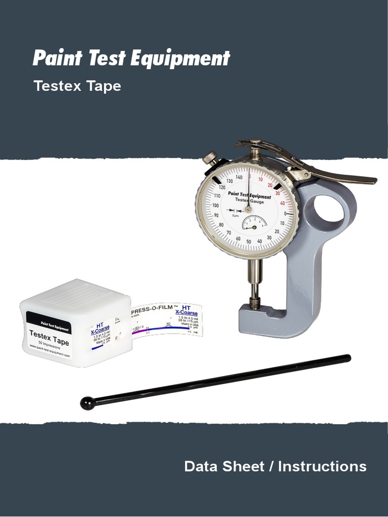 Testex Gauge1 PDF Surface Roughness Calibration