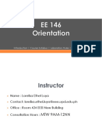 EE 146 Lec0 Orientation v1
