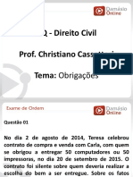 PPTRQ - Aula 01 - Direito Civil - Obrigacoes - Prof. Christiano Cassettari