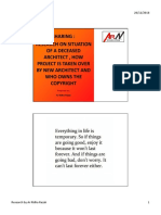 Research on Situation of a Deceased Architect , How Project is Taken Over by New Architect and Who Owns the Copyright