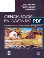 Ciencia Social en Costa Rica. Experienci PDF