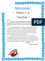 Student Teacher Letter TTTT 2