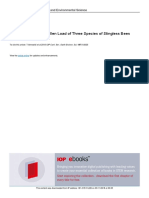 Flight Activities and Pollen Load of Three Species