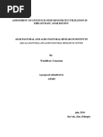 Assessment of Livestock Feed Resources Utilization in