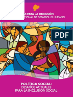 Política Social Desafíos Actuales Para La Inclusión Social