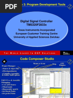 Module 3: Program Development Tools: Digital Signal Controller TMS320F2833x