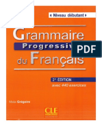 Grammaire Progressive Du Fran 231 Ais Debutant