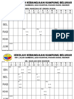 Jadual Guru 2019