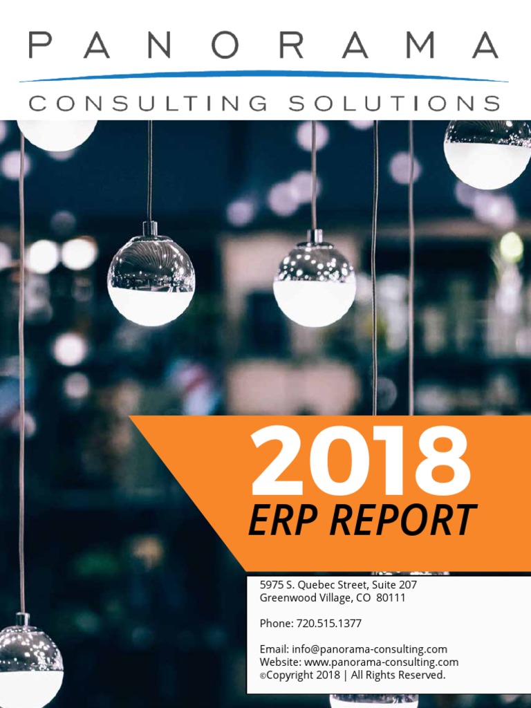 2018 ERP Report | PDF | Enterprise Resource Planning | Software As A