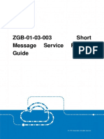 GERAN ZGB-01!03!003 Short Message Service Feature Guide