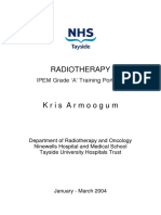 Radiotherapy Training Portfolio QA Guide