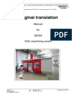 Bedienung Und Wartung GEISS CNC Englisch 02-2014 PDF